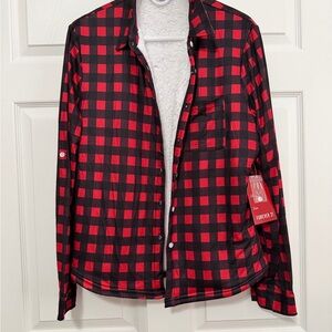 Forever 21 Sherpa Lined Buffalo Checked Shirt